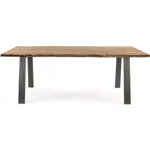 Comparateur de prix : Bizzotto Table De Salle À Manger Aron Table Bois Acacia 200 X 95 Cm