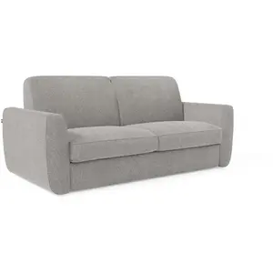 Divani.store Leonida Canapé lit matelas H18 cm de haut 222 cm Gris pas cher