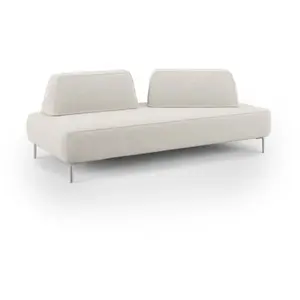 Divani.store Newton Canapé modulable avec dossier amovibles T07 167 cm blanc