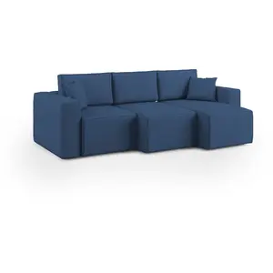 Divani.store Morfeo Canapé avec assises extractibles T02 - Bleu pas cher