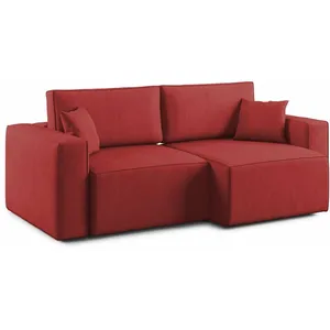 Divani.store Morfeo Divano con seduta estraibile in morbido tessuto impermeabile T02 180 cm rosso