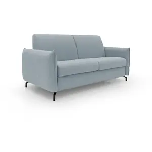 Divani.store Scarlet Canapé lit convertible - Bleu Pastel pas cher