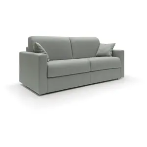Comparateur de prix : Divani.store Chris - Canapé lit convertible 206 cm Bleu Ciel