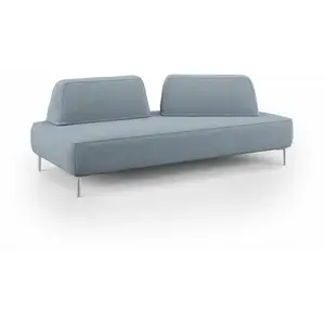 Comparateur de prix : Divani.store Newton Canapé modulable avec dossier amovibles T07 212 cm bleu pastel