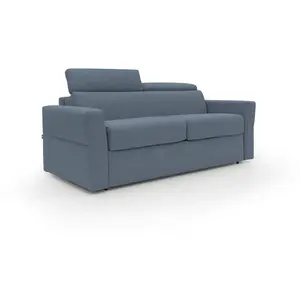 Divani.store Avalon Canapé lit - Bleu pas cher