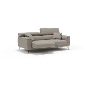 Divani.store Caravaggio Canapé assises coulissantes beige pas cher