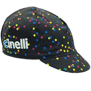 Comparateur de prix : Cinelli Pois Caleido Casquette de Cyclisme Mixte, Noir, Taille Unique