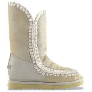 Mou pour femme. MU.FW121001B Bottes en cuir Eskimo à semelle compensée...