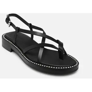 Lynette Sandals Flat par See by Chloé Noir 38 FemmeVendu parsarenza