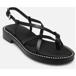 Lynette Sandals Flat par See by Chloé Noir 40 FemmeVendu parsarenza
