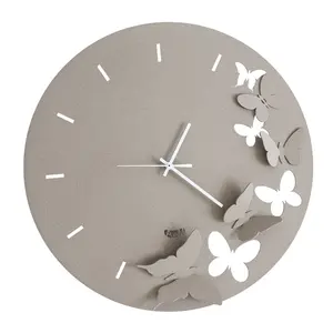 ARTI E MESTIERI horloge murale BUTTERFLY SPRING (Beige - Métal verni)