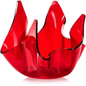 Iplex - Vase Sia rouge transparent - D.22xH.21 cm T.UVendu parbazarchic
