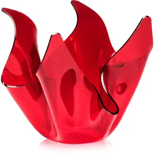 Iplex - Vase Luana transparent rouge - 21x17x14 cm T.UVendu parbazarchic