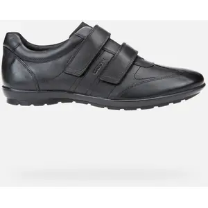 Geox Basket Geox U Symbol D-Smo.Lea - Noir - 43 pas cher