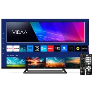 Comparateur de prix : Tele System Smart TV 40 Pouces Full HD LED Frameless, certifié CAM tivùsat, HbbTV, HDR10 HLG, Powered by VIDAA, Double télécommande Incluse.