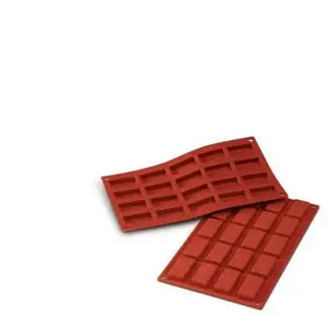 Plaque 20 mini-financiers en silicone Silikomart pas cher
