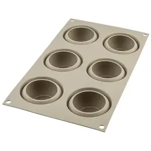 Moule silicone 6 mini gâteaux Girotondo spirale Silikomart pas cher