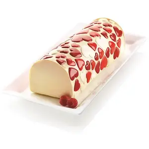 Kit bûche coeurs silicone - 25.072.99.0063 SILIKOMART pas cher