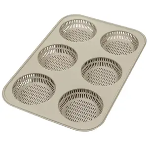 Comparateur de prix : Moule 6 pain burger 8 cm - Silikomart - Gris - Silicone