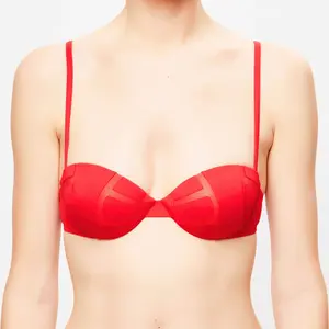 La Perla - Haut de maillot Dunes rouge T.44/B pas cher