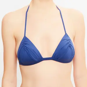 La Perla - Haut de maillot triangle Waves bleu 85 B pas cher