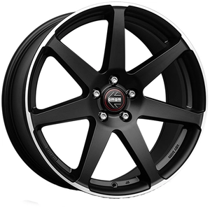 Jantes en alliage MOMO Seven 8,5x19 5x112 ET 30 NOIR MAT POLISÉ