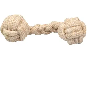 Haltère en jute tissé Dogu Beige 25x7 cm DGP00003 pas cher