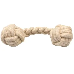 Haltère en jute tissé Dogu XL Beige 40x12 cm DGP00004 pas cher