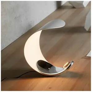 Luceplan Lampe à Poser De Designer Curl Blanche/MiroirVendu parreuter