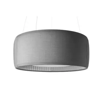 LUCEPLAN lampe à suspension SILENZIO (Ø90 cm Gris Pâle - Tissu Kvadrai...Vendu parmyareadesign