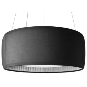 LUCEPLAN lampe à suspension SILENZIO (Ø90 cm Gris Foncé - Tissu Kvadra...Vendu parmyareadesign