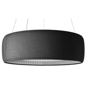 LUCEPLAN lampe à suspension SILENZIO (Ø120 cm Gris Foncé - Tissu Kvadr...Vendu parmyareadesign