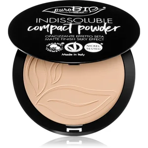Comparateur de prix : puroBIO Cosmetics Indissouble poudre compacte effet mat teinte 02 9 g