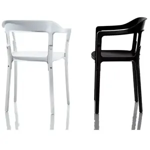 MAGIS chaise STEELWOOD CHAIR (Blanc - Hêtre et acier)
