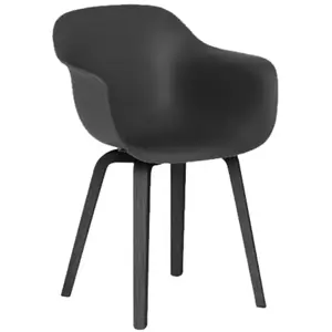 Magis Fauteuil Substance Plywood (Noir - Frêne Verni Et Polypropylène) pas cher