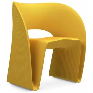 Magis Fauteuil Raviolo (Jaune - Polyéthylène) pas cher