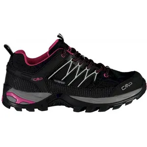 CMP Rigel Low Wmn WP - Chaussures randonnée femme Nero / Glacier 39 pas cher