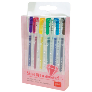 Comparateur de prix : Stylo à bille Legami Set 6 mini stylo gel paillette