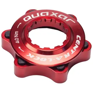Quaxar Adaptateur Centerlock pour disque de frein - Couleur rouge pas cher