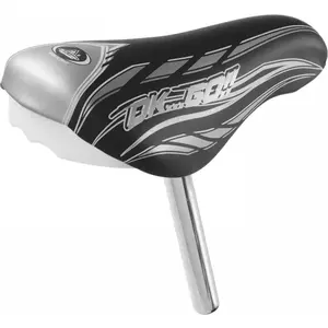 Montegrappa Selle pour Enfant 12/14 Pouces Noir/Gris avec Tige de Selle 22 mmVendu paramazon
