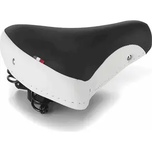Montegrappa Selle Citybike Fold Blanc/Noir avec Ressorts et Revêtement...