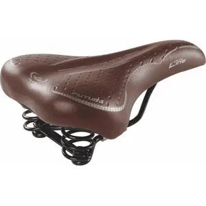 Montegrappa Selle Citybike Future Homme Marron avec Ressorts et Rembourrage FLEX PU 250x190 mm