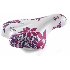 Montegrappa Selle rembourrée pour vélo fille 14/16' Blanc/Rose - 230x1...