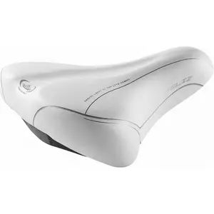 Montegrappa Selle Citybike Feliz Blanche 260x120 mm, 380g, Skay, Confort et Style