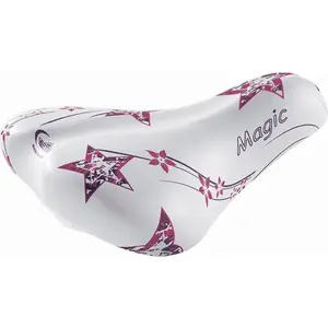 Montegrappa Selle de Vélo pour Fille 20/24' Blanc/Rose, Rembourrée en ...Vendu paramazon
