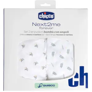 Set 2 draps housses en bambou Next2Me Forever 