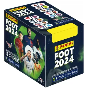 Comparateur de prix : Panini Foot 2024 Ligue 1 Uber Eats Boîte de 50 Pochettes, 004623BOX50