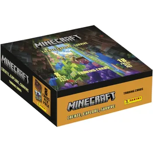 Comparateur de prix : Panini Minecraft Trading Cards 3 - Create, Explore, Survive Boîte de 18 Pochettes