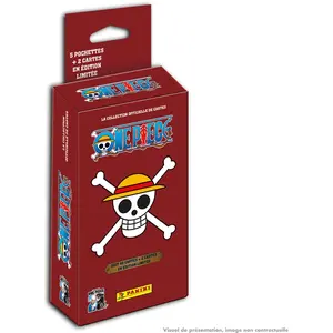 Lot de 5 pochettes + 2 carte EL - ONE PIECE TC 25 ans - Panini France pas cher