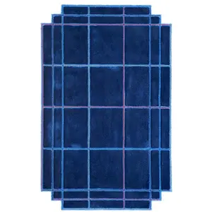 MAGIS tapis VOLENTIERI FINESTRA 170 x 270 cm ( Bleu Royal - 75% viscos...